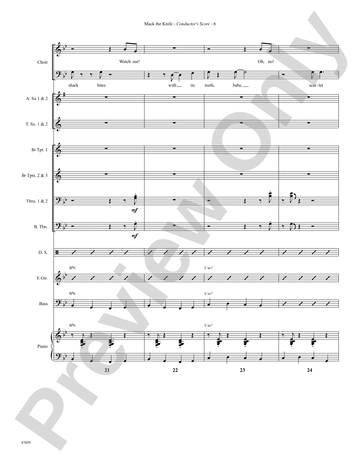 Mack the Knife: Choral SoundPax