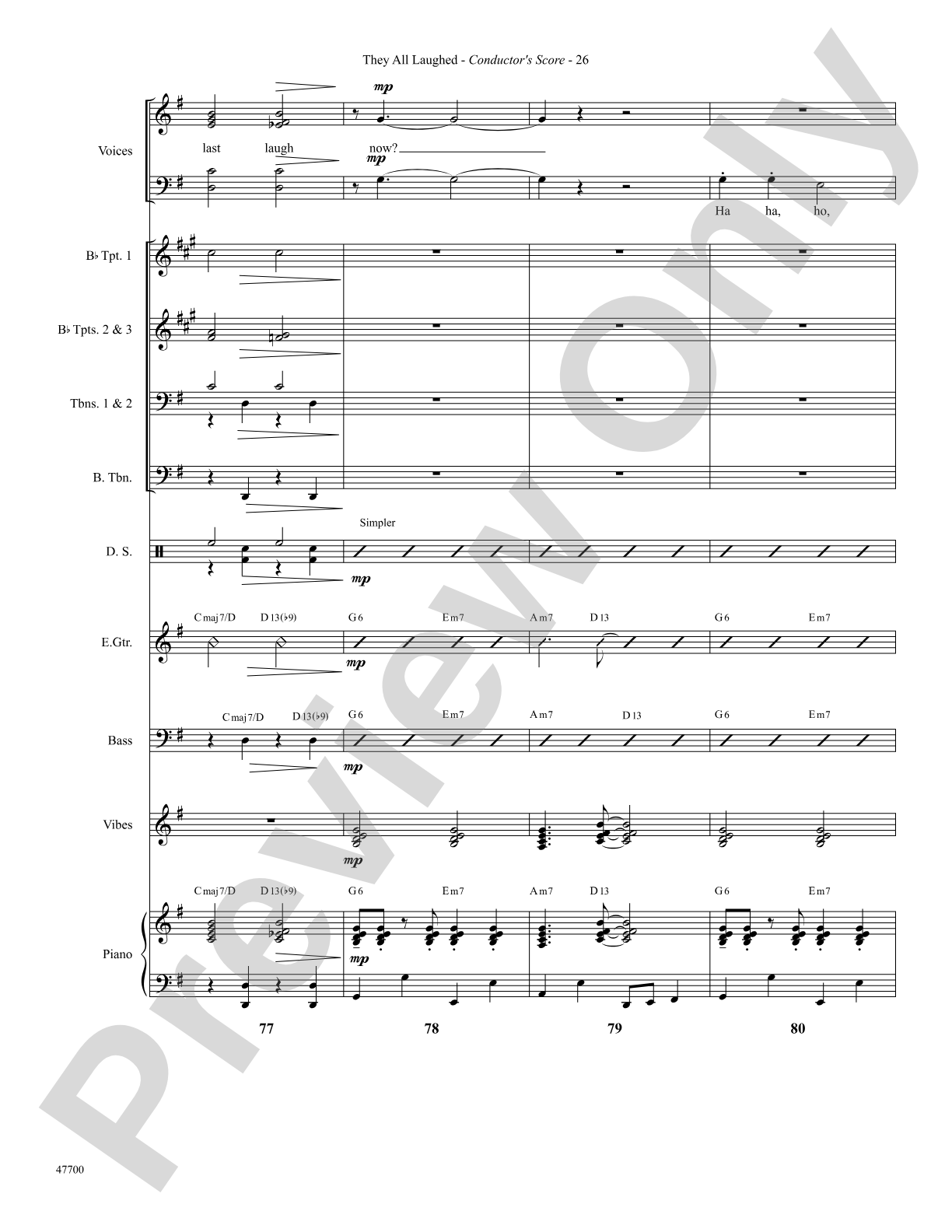 They All Laughed: Choral SoundPax