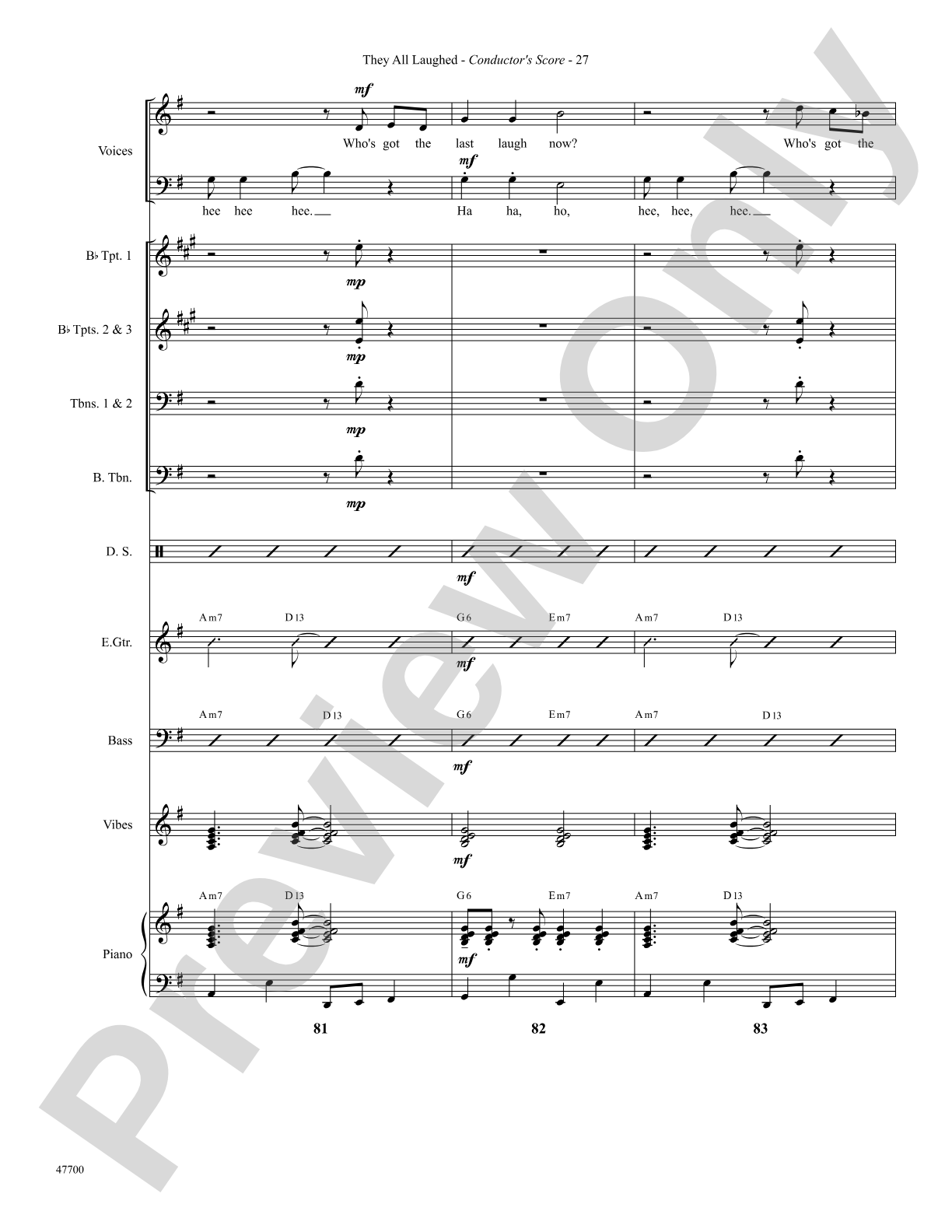 They All Laughed: Choral SoundPax