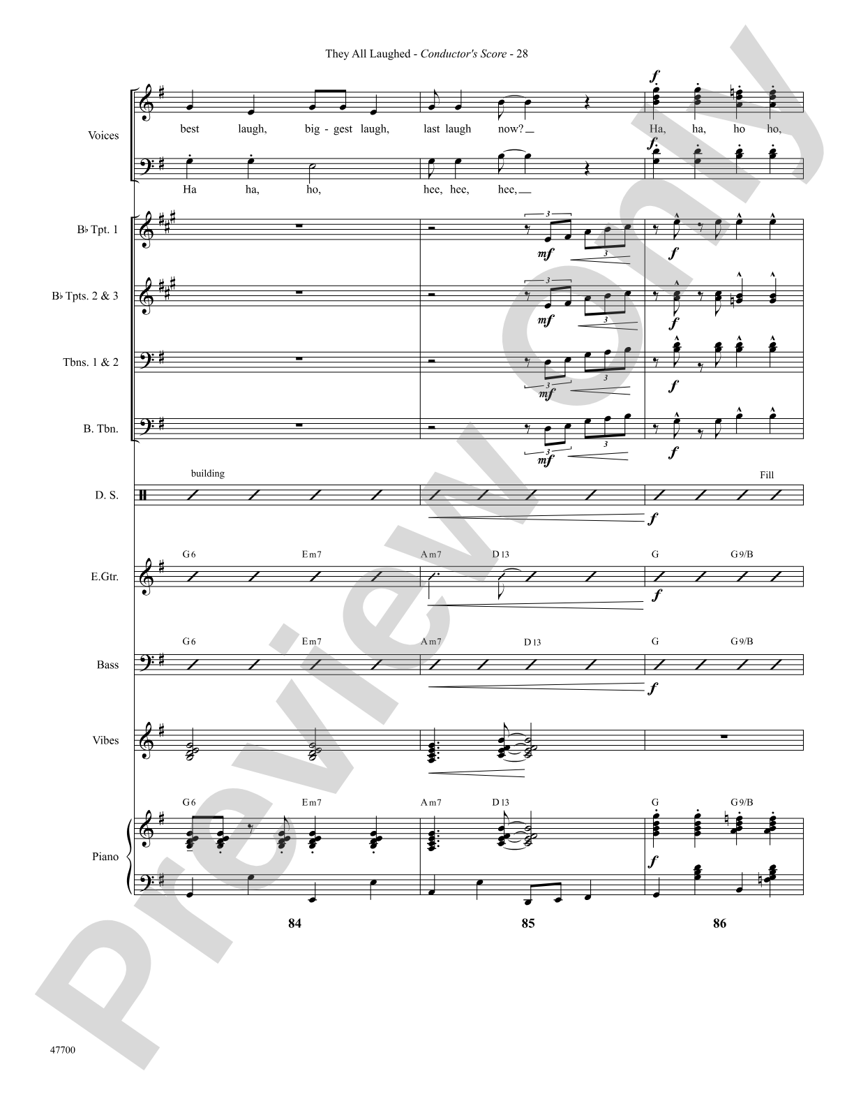 They All Laughed: Choral SoundPax