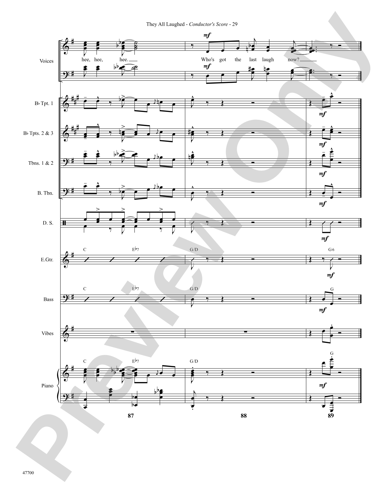 They All Laughed: Choral SoundPax