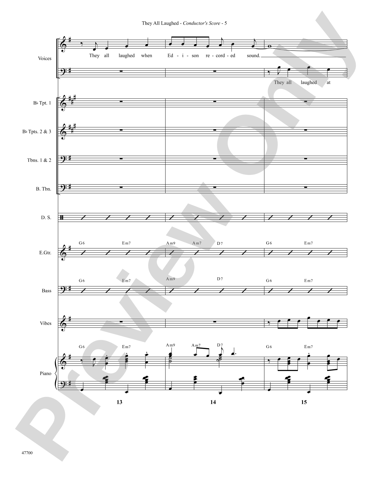 They All Laughed: Choral SoundPax