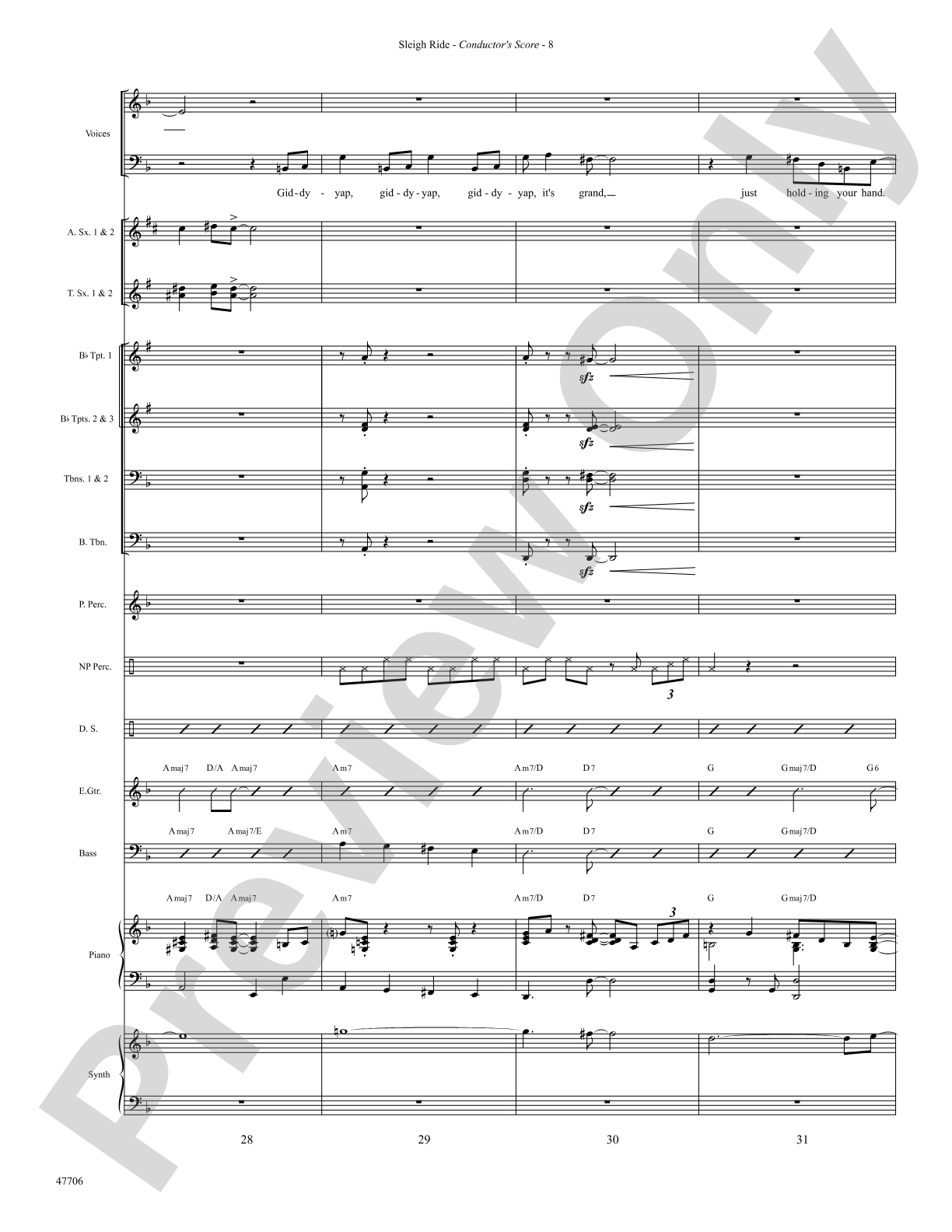 Sleigh Ride: Choral SoundPax