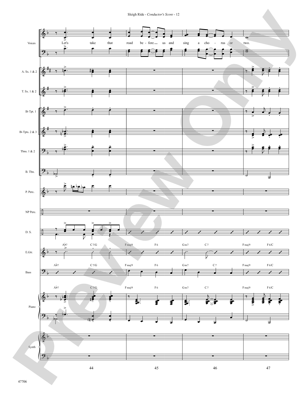 Sleigh Ride: Choral SoundPax