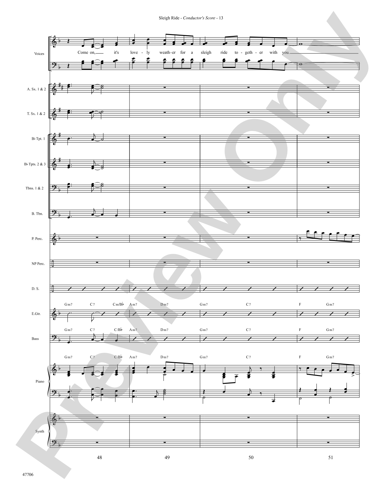 Sleigh Ride: Choral SoundPax