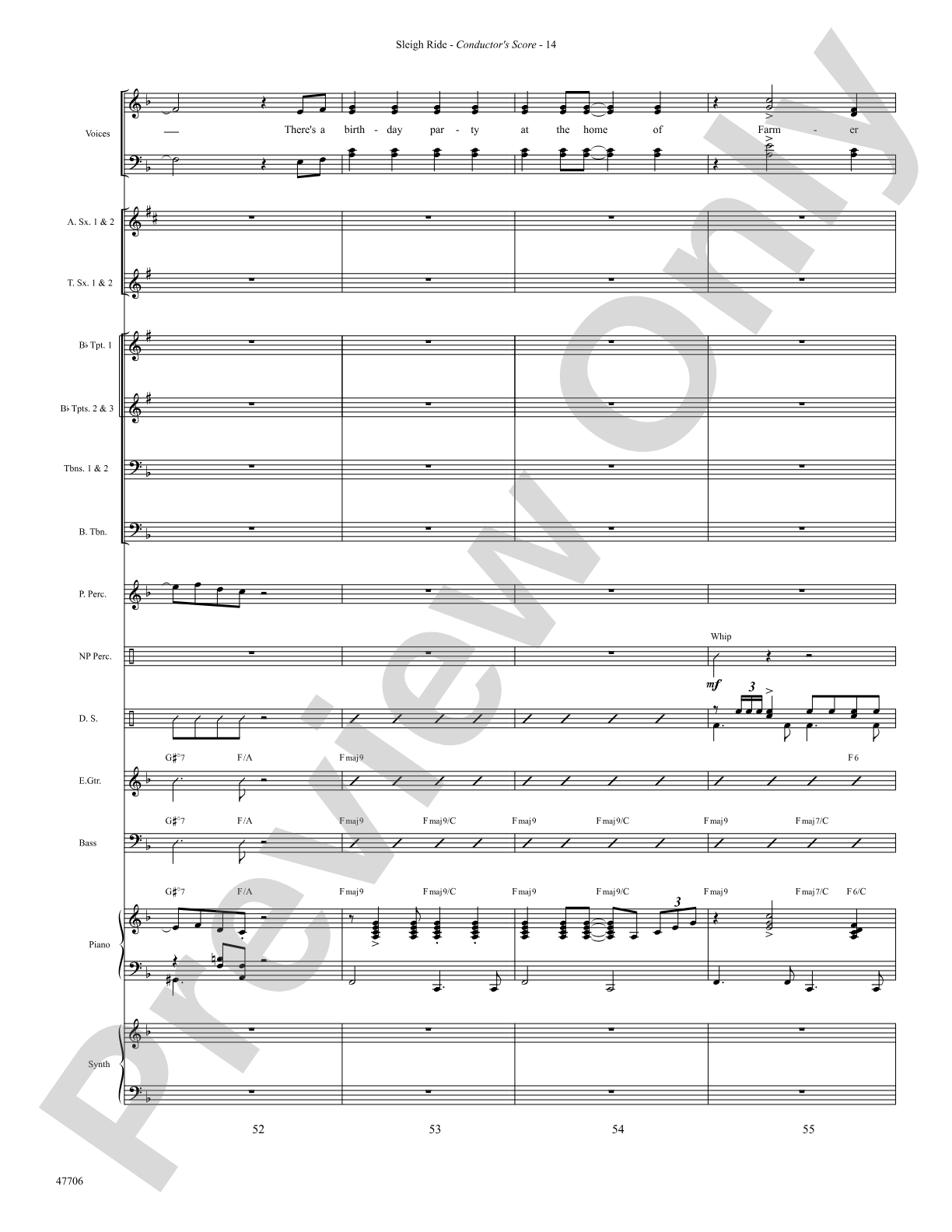 Sleigh Ride: Choral SoundPax