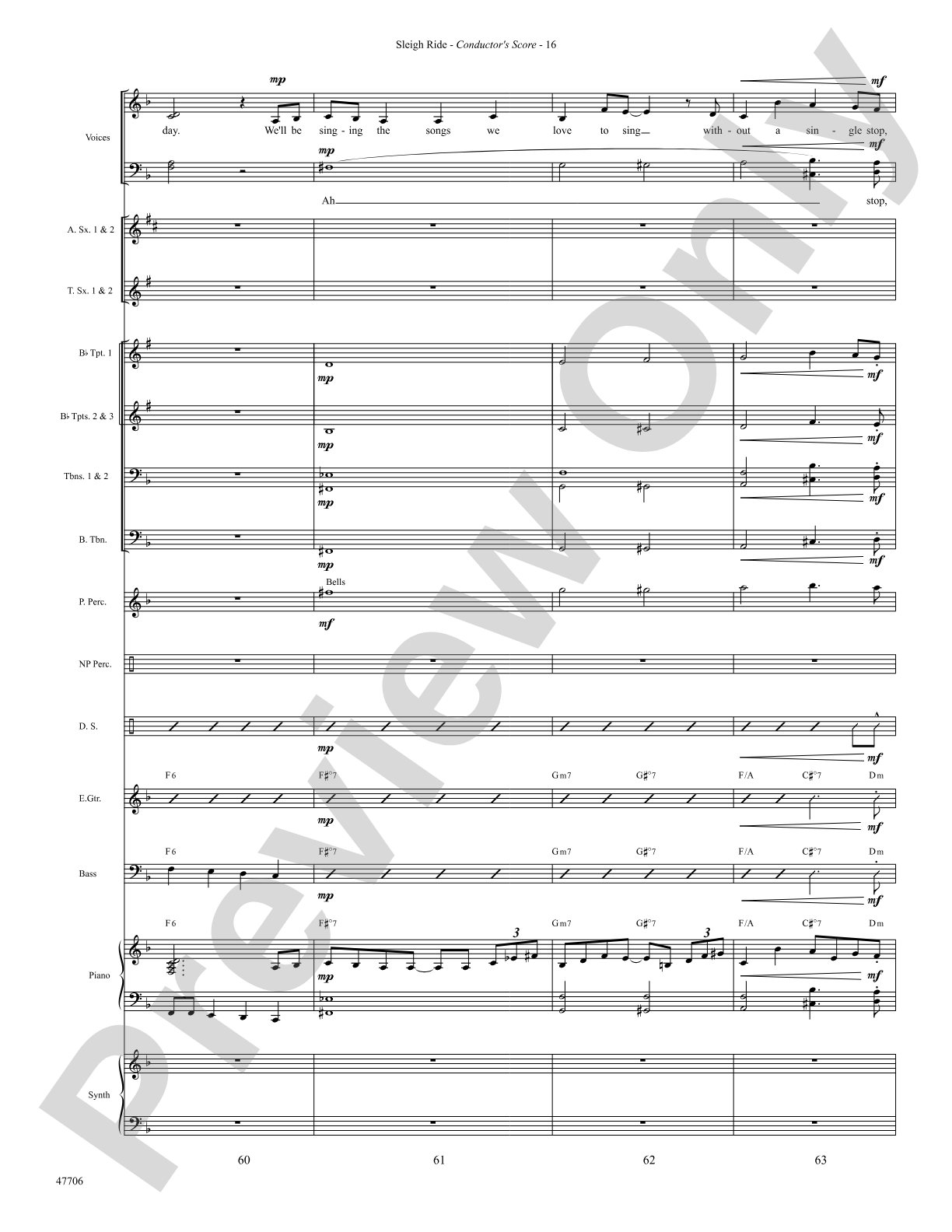 Sleigh Ride: Choral SoundPax