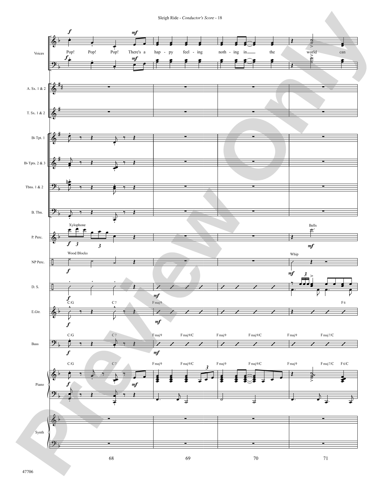 Sleigh Ride: Choral SoundPax