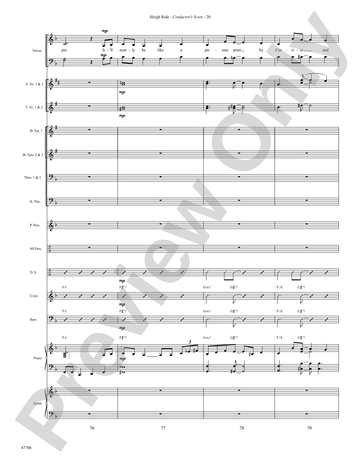 Sleigh Ride: Choral SoundPax