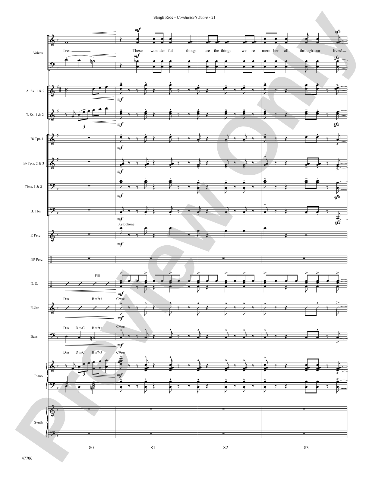 Sleigh Ride: Choral SoundPax