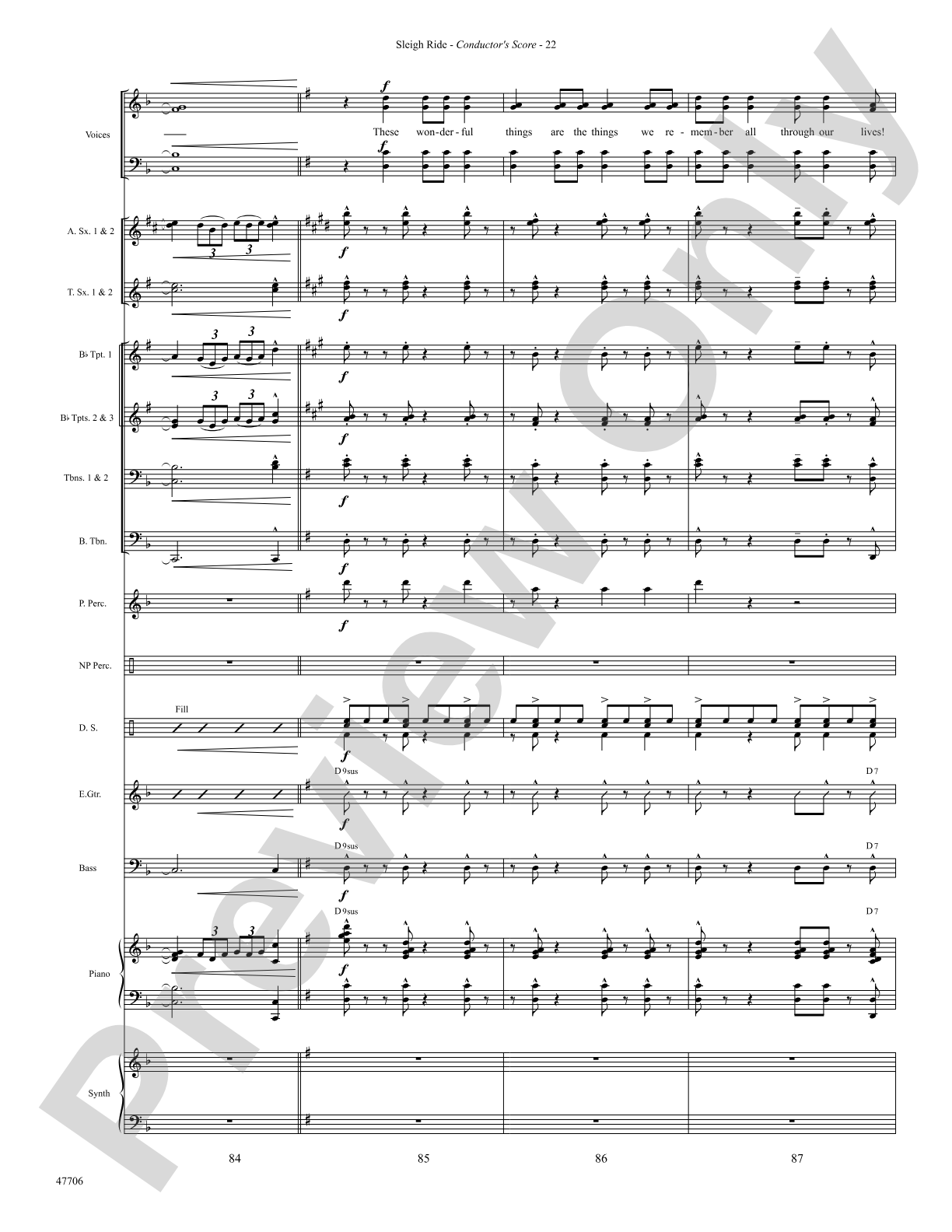 Sleigh Ride: Choral SoundPax