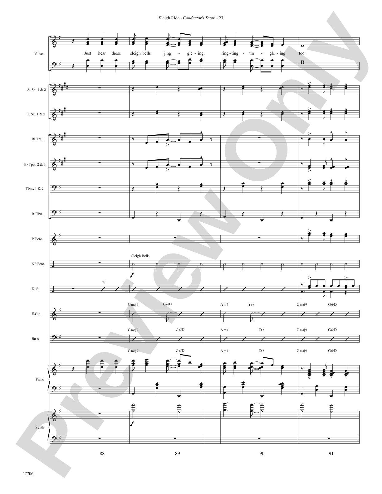 Sleigh Ride: Choral SoundPax