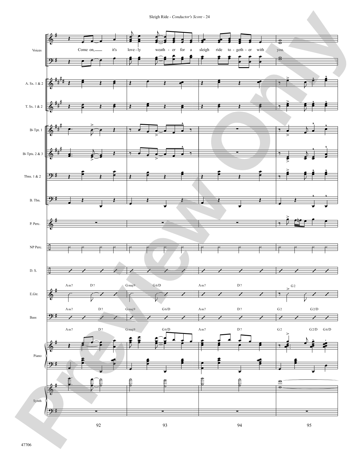 Sleigh Ride: Choral SoundPax