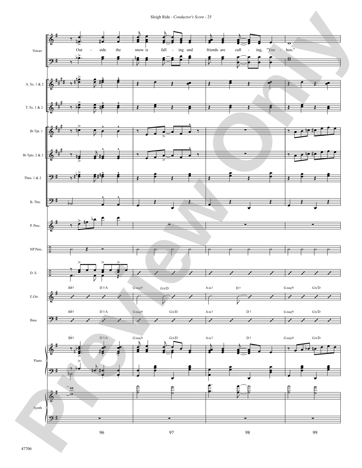 Sleigh Ride: Choral SoundPax