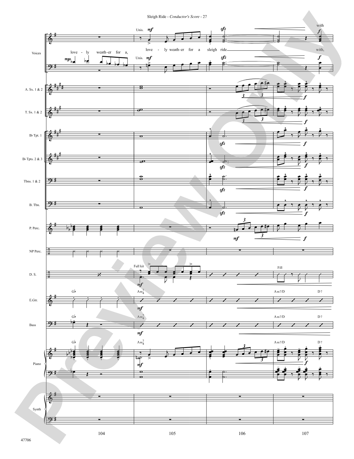 Sleigh Ride: Choral SoundPax