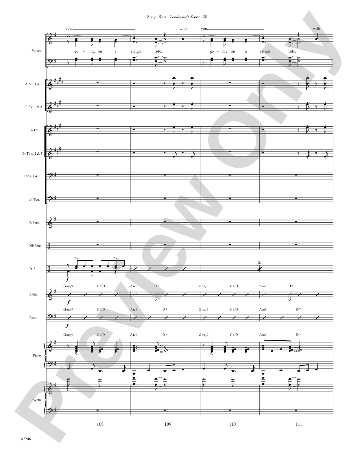 Sleigh Ride: Choral SoundPax