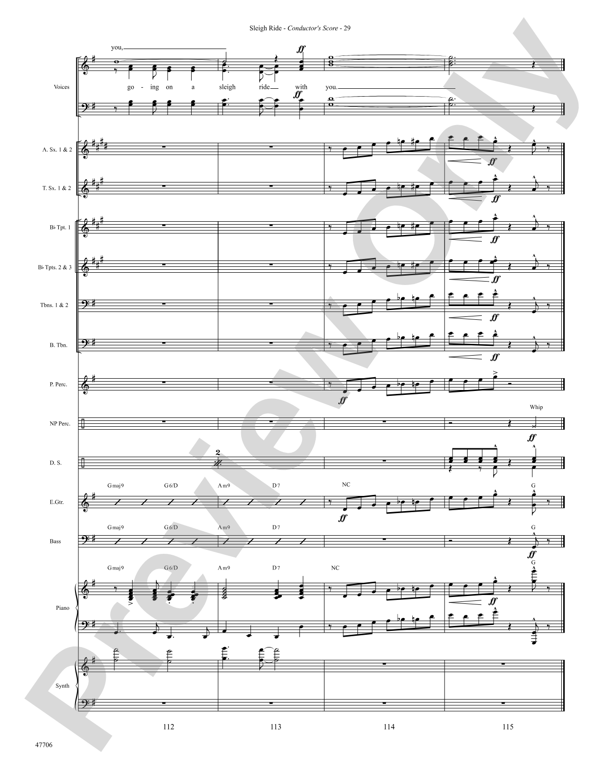 Sleigh Ride: Choral SoundPax