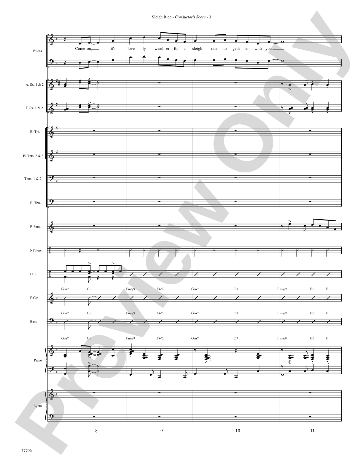 Sleigh Ride: Choral SoundPax