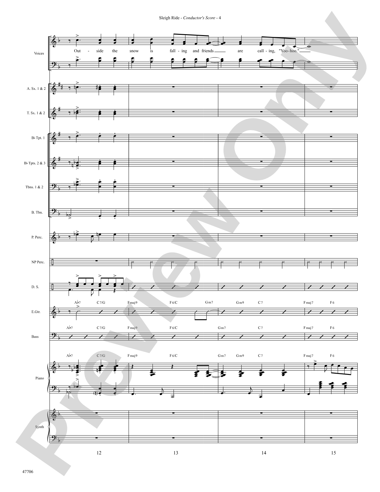 Sleigh Ride: Choral SoundPax