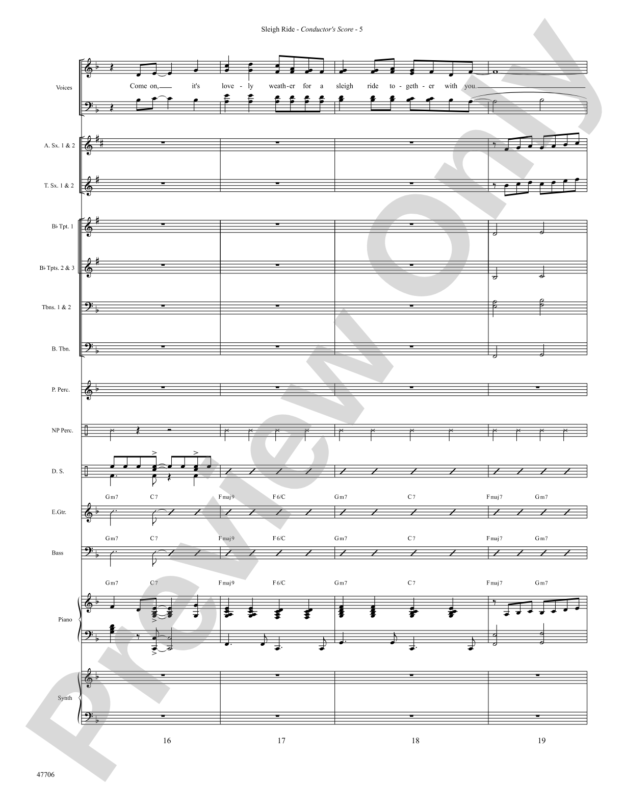 Sleigh Ride: Choral SoundPax