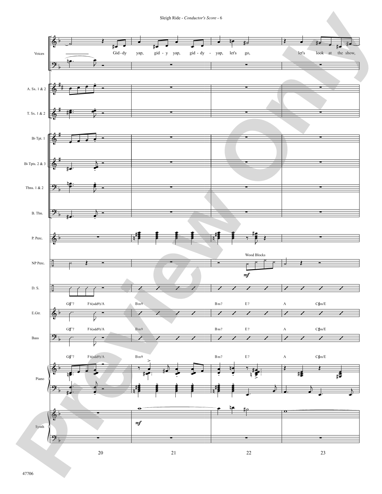 Sleigh Ride: Choral SoundPax