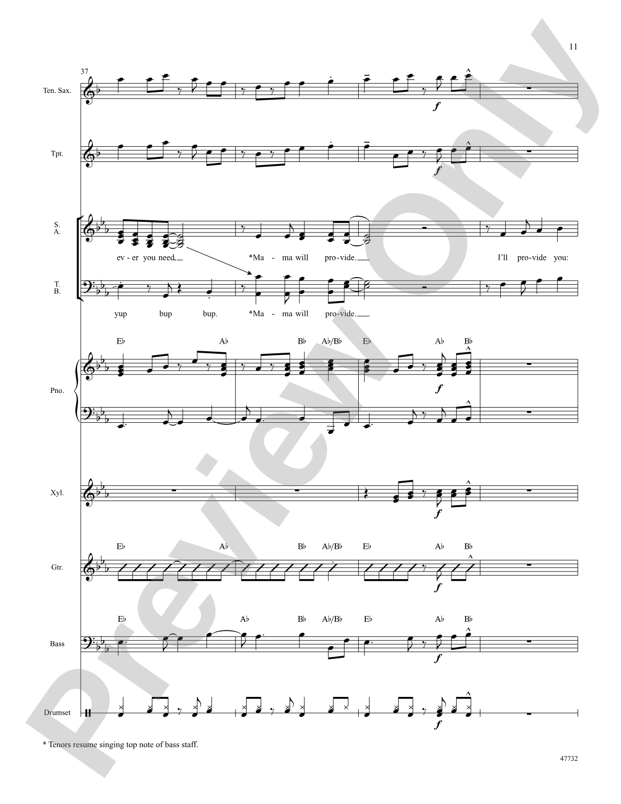 Mama Will Provide: Choral SoundPax