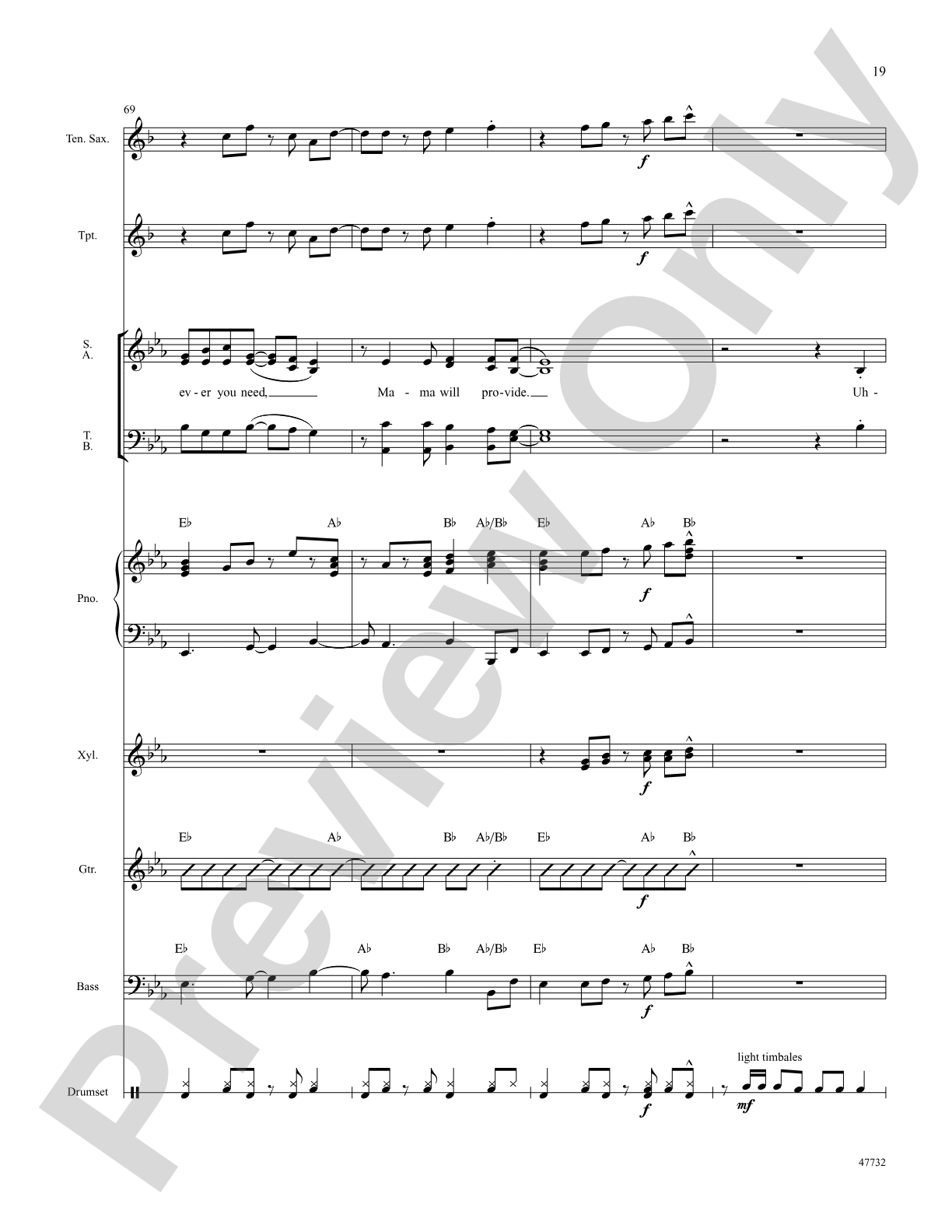 Mama Will Provide: Choral SoundPax