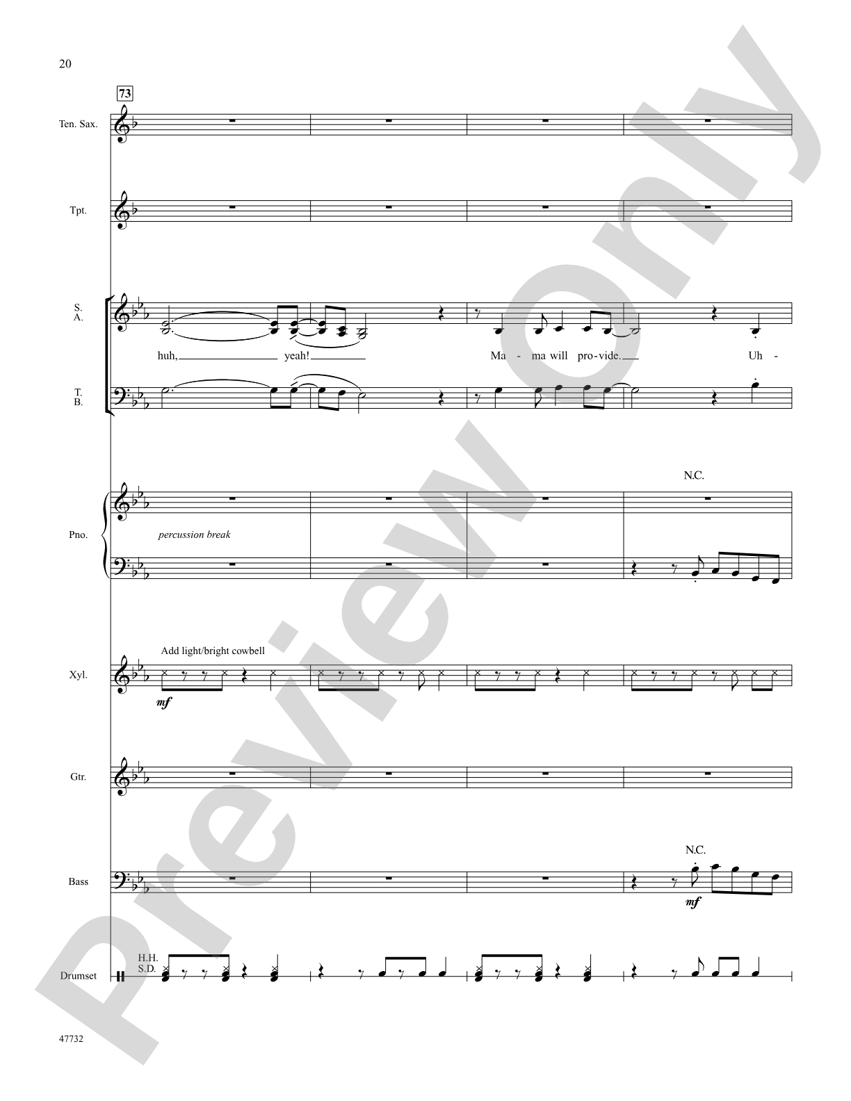 Mama Will Provide: Choral SoundPax