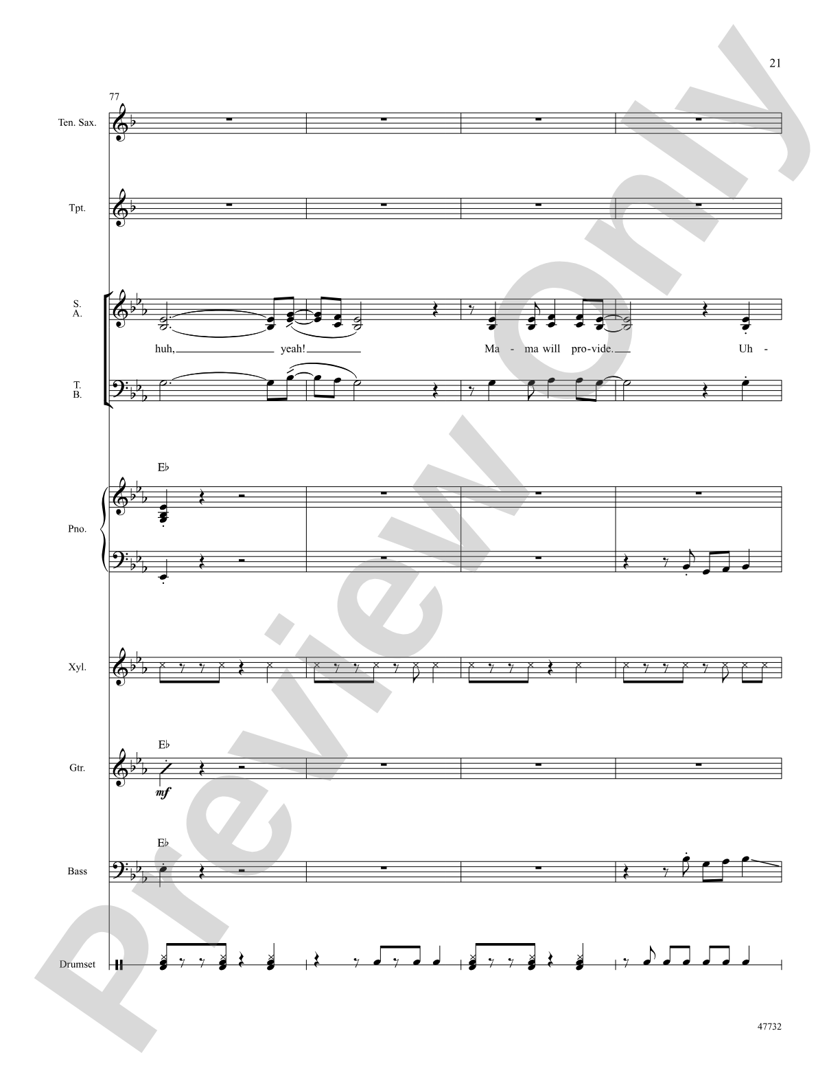 Mama Will Provide: Choral SoundPax