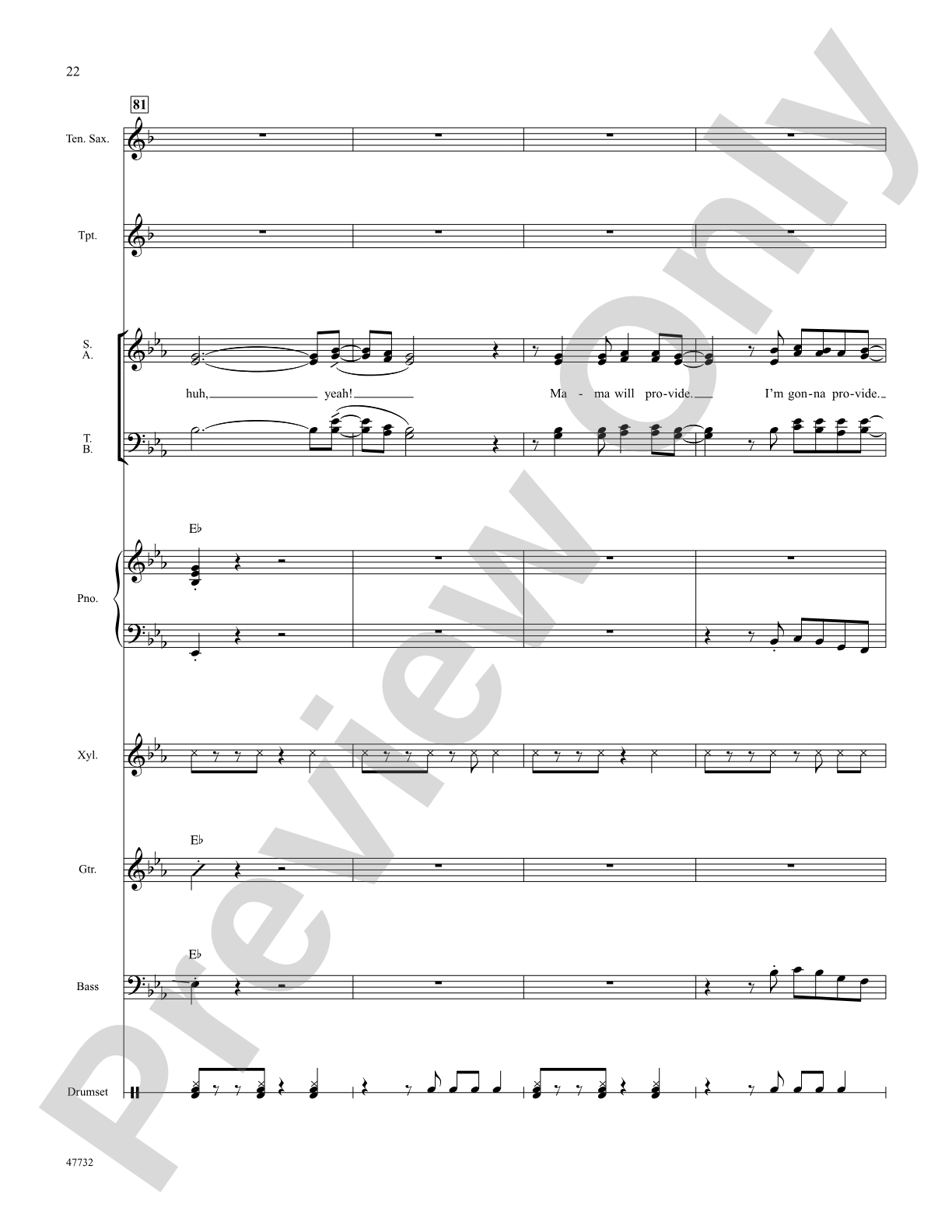 Mama Will Provide: Choral SoundPax
