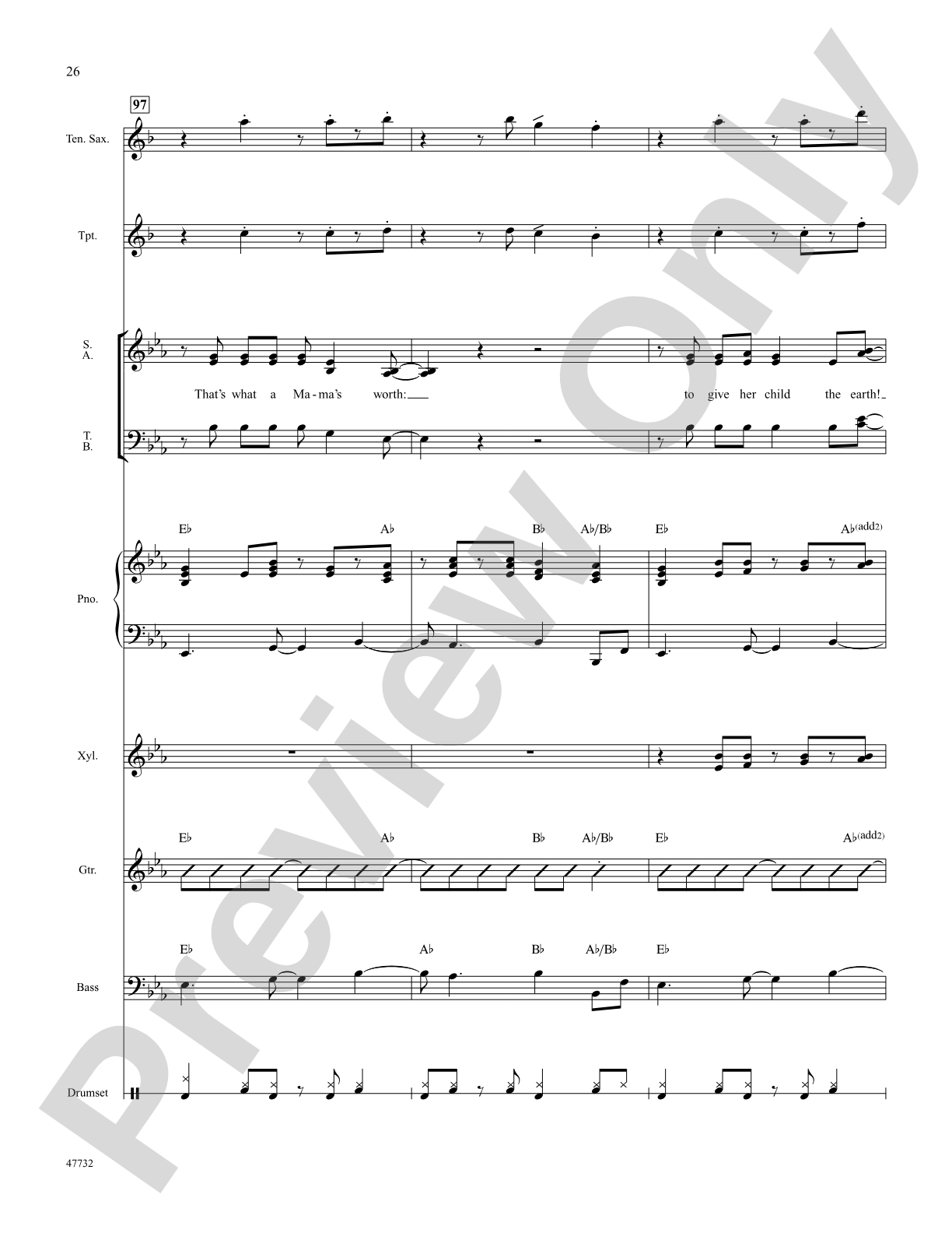 Mama Will Provide: Choral SoundPax