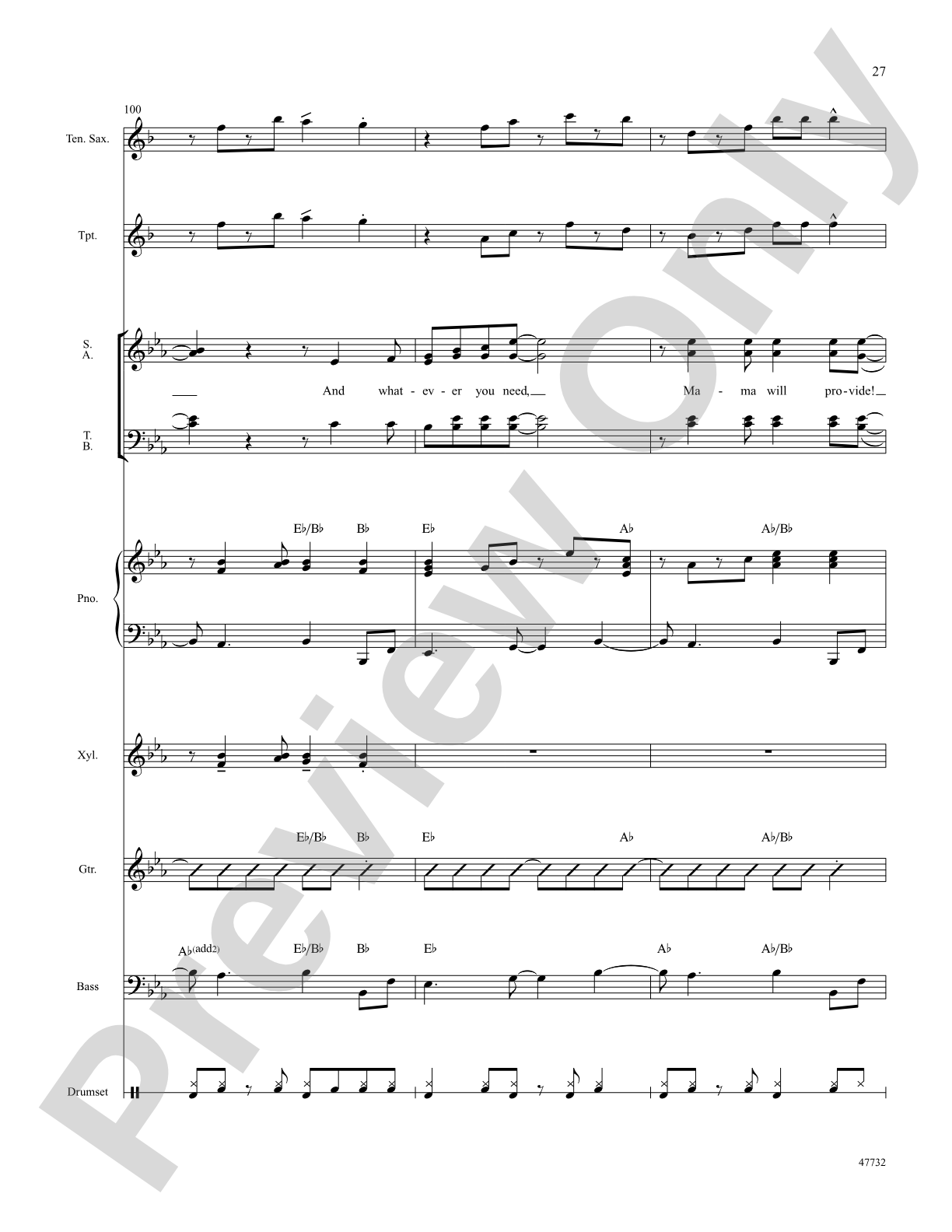Mama Will Provide: Choral SoundPax