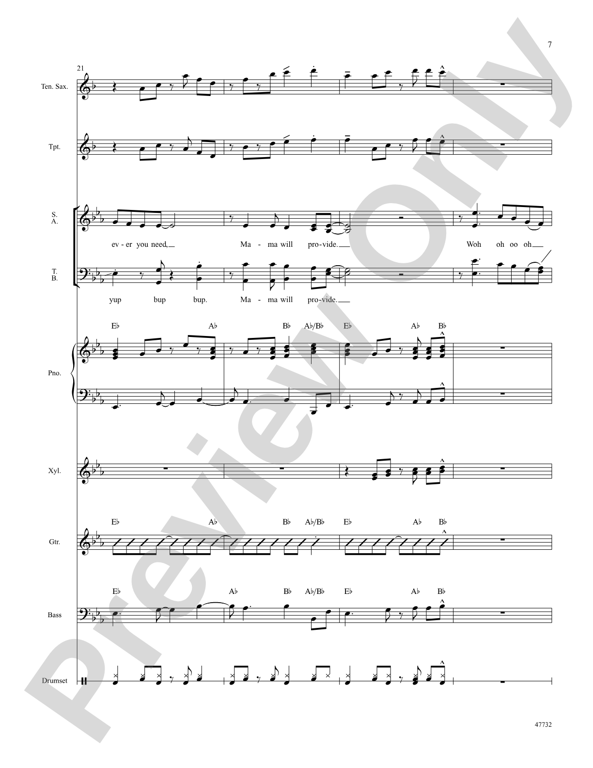 Mama Will Provide: Choral SoundPax