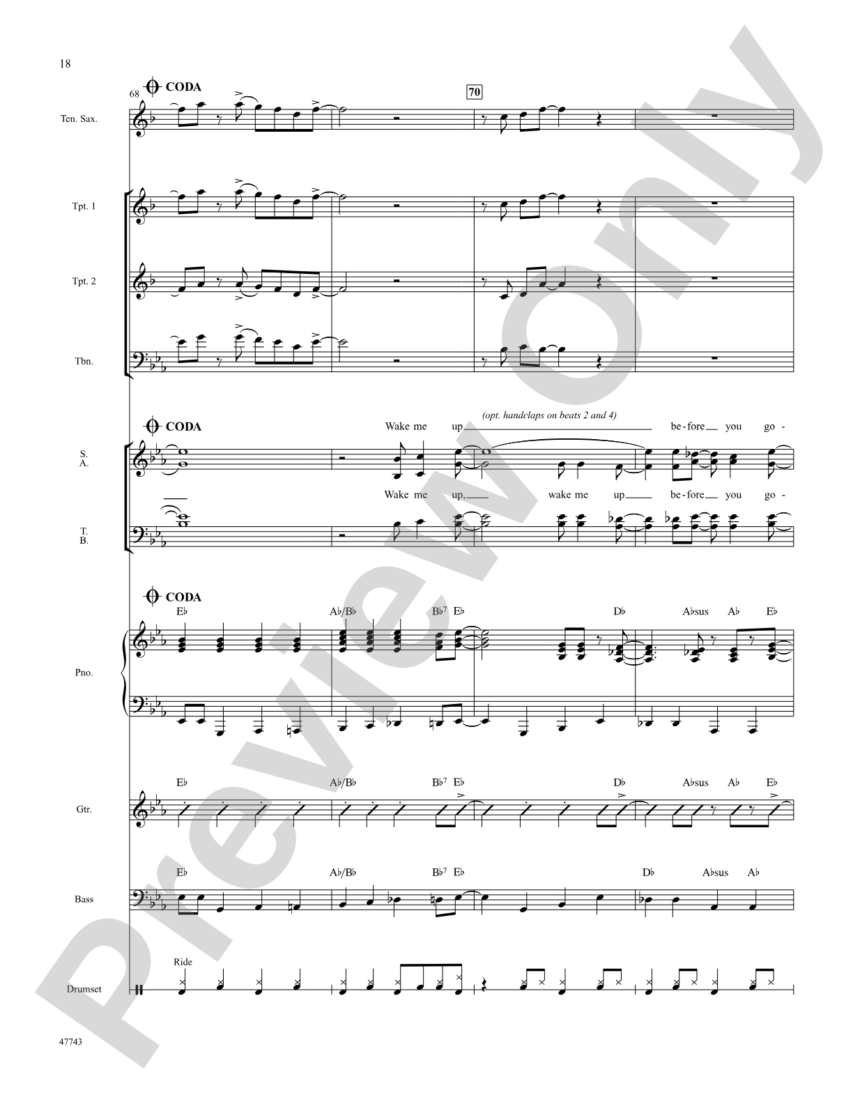 Wake Me Up Before You Go-Go: Choral SoundPax