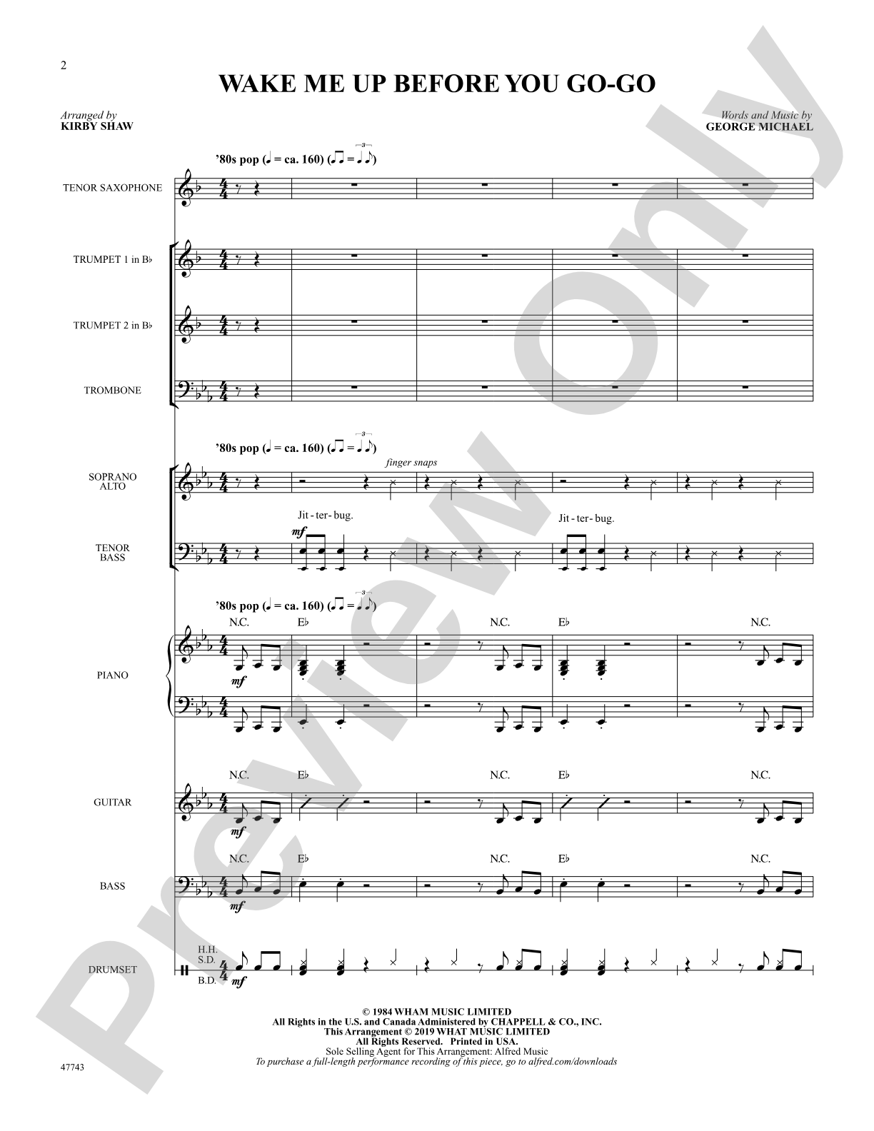 Wake Me Up Before You Go-Go: Choral SoundPax
