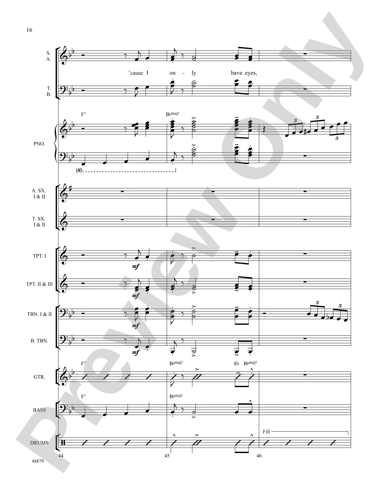 I Only Have Eyes for You: Choral SoundPax