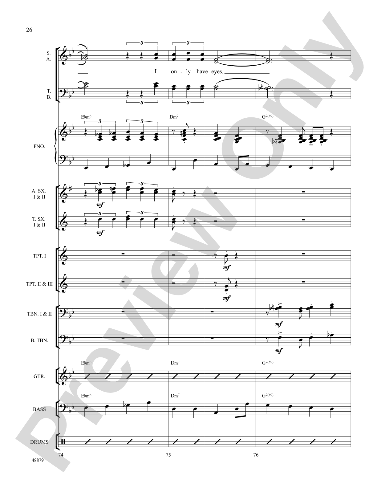 I Only Have Eyes for You: Choral SoundPax