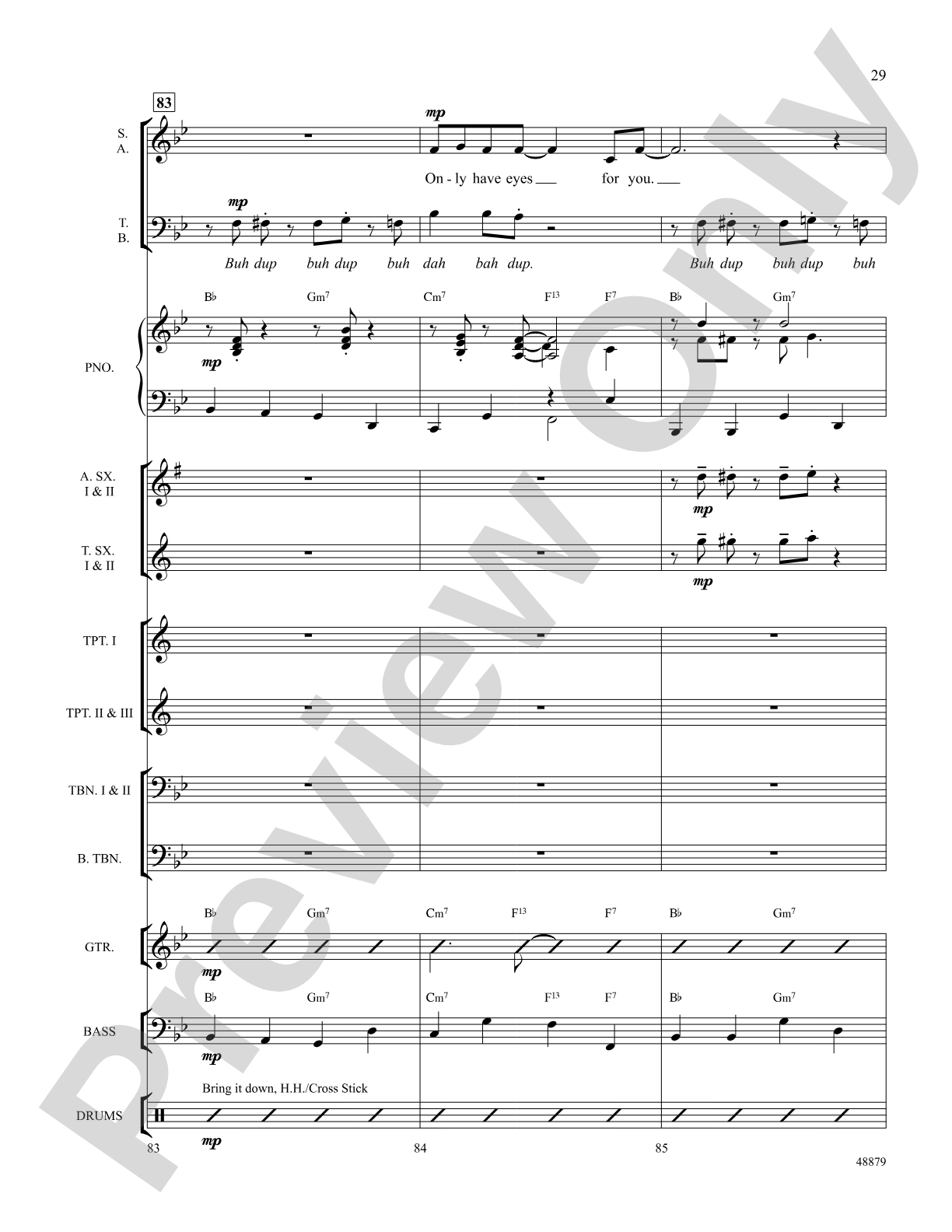I Only Have Eyes for You: Choral SoundPax