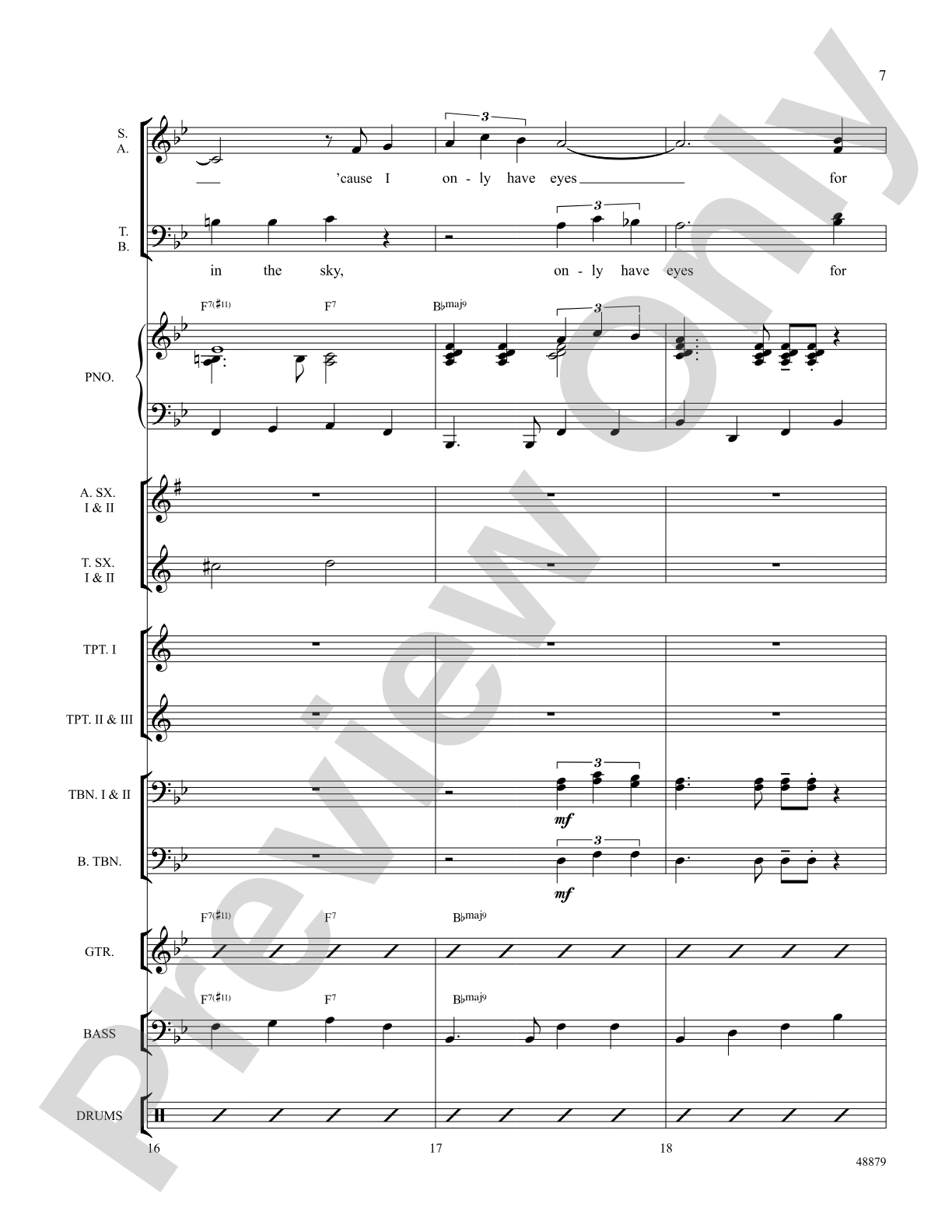 I Only Have Eyes for You: Choral SoundPax