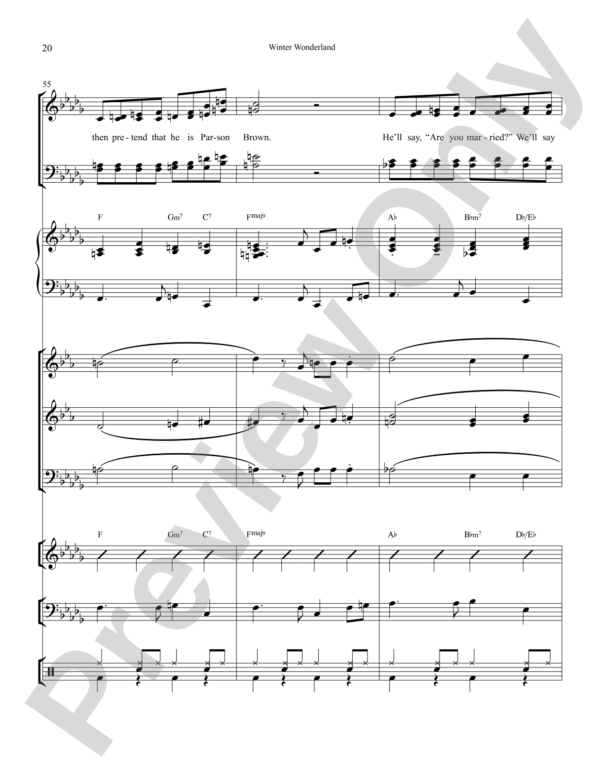 Winter Wonderland: Choral SoundPax