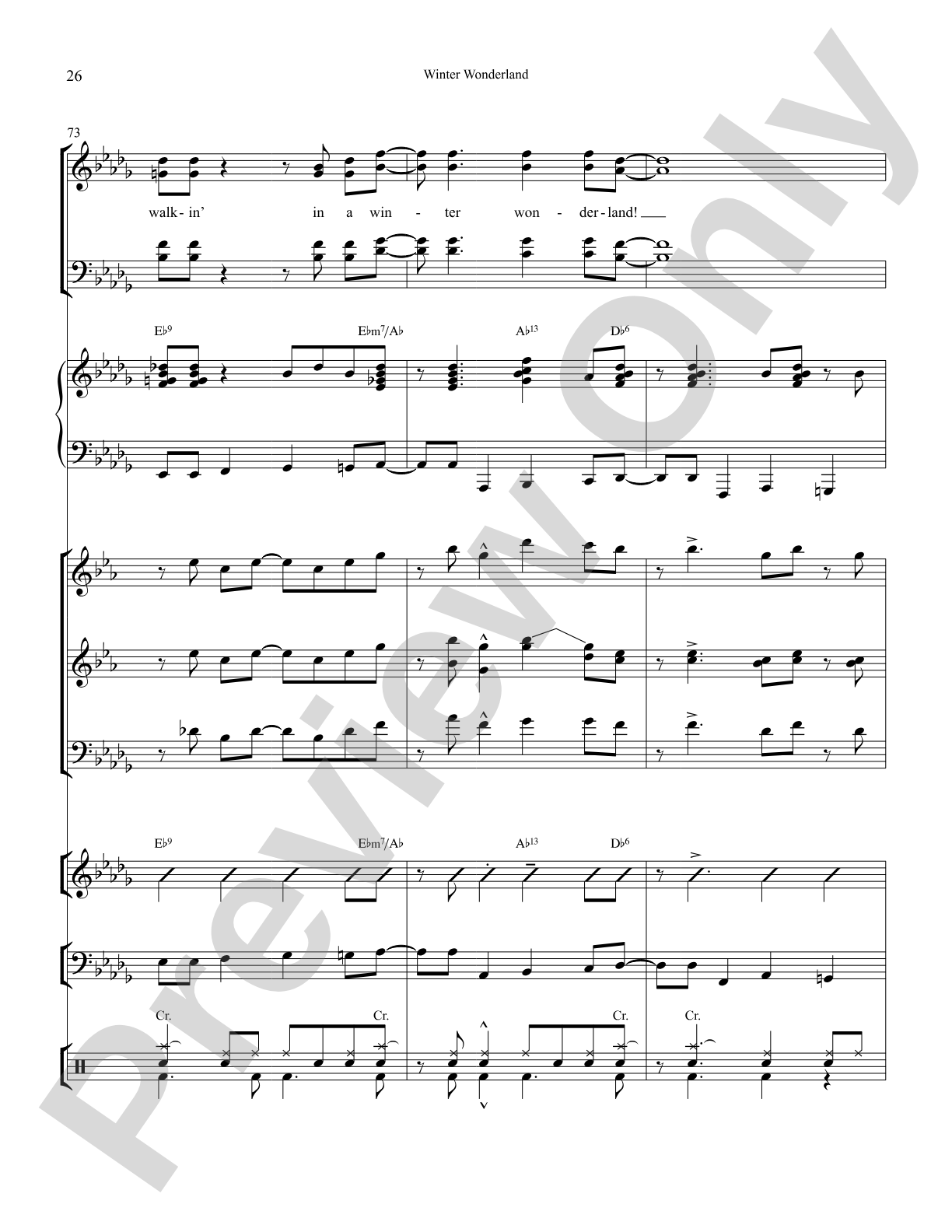 Winter Wonderland: Choral SoundPax