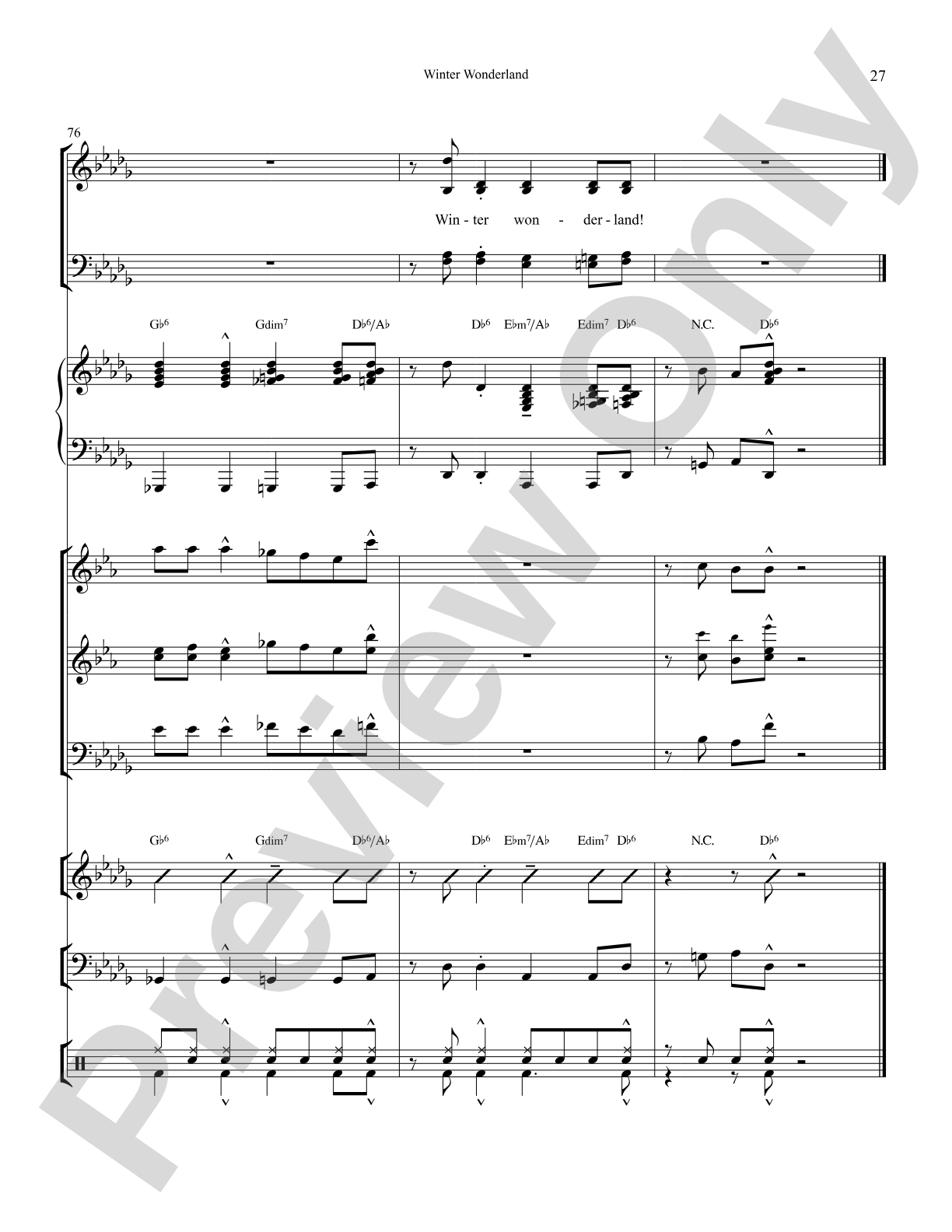 Winter Wonderland: Choral SoundPax