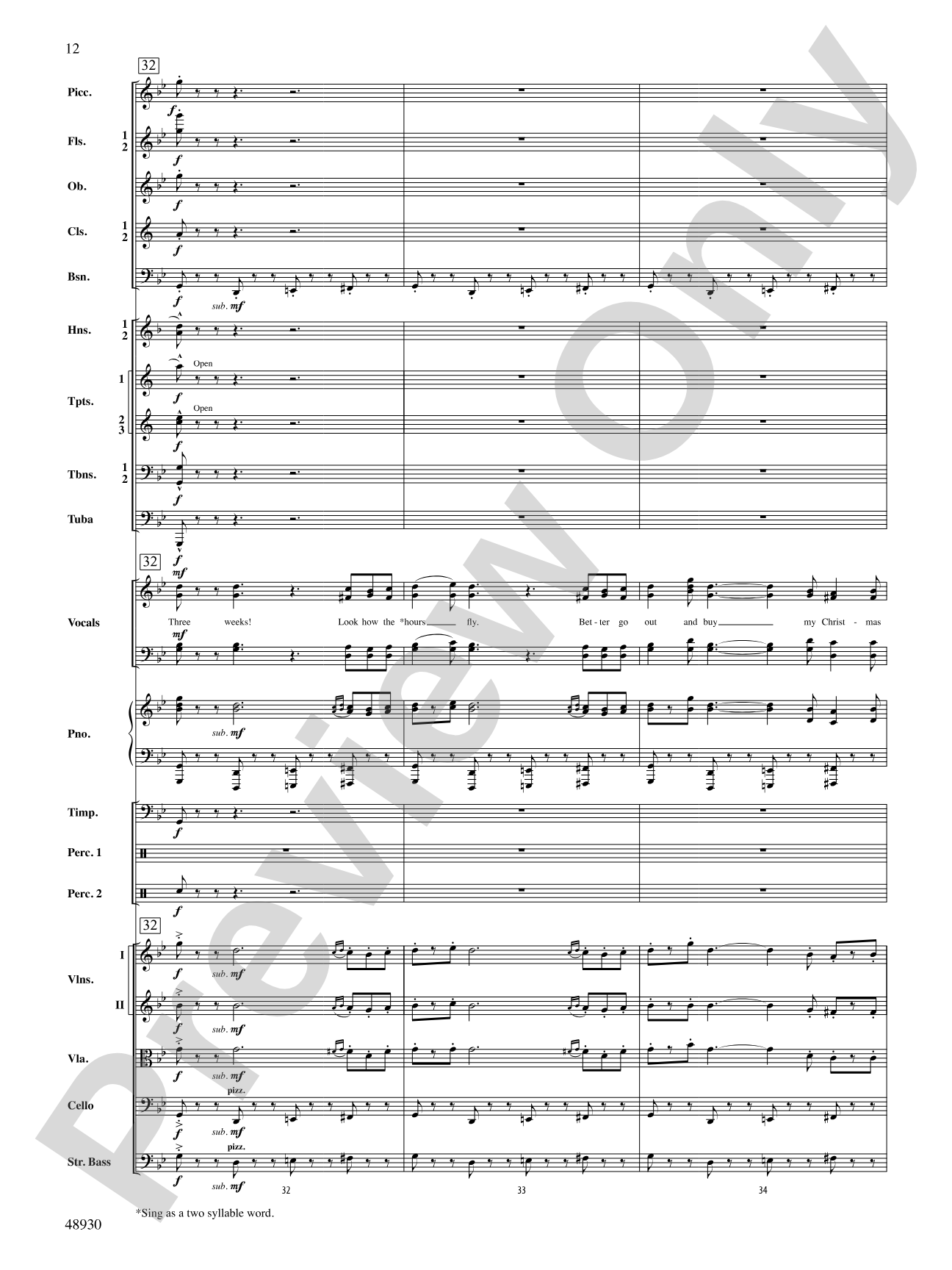 Countdown to Christmas: Score