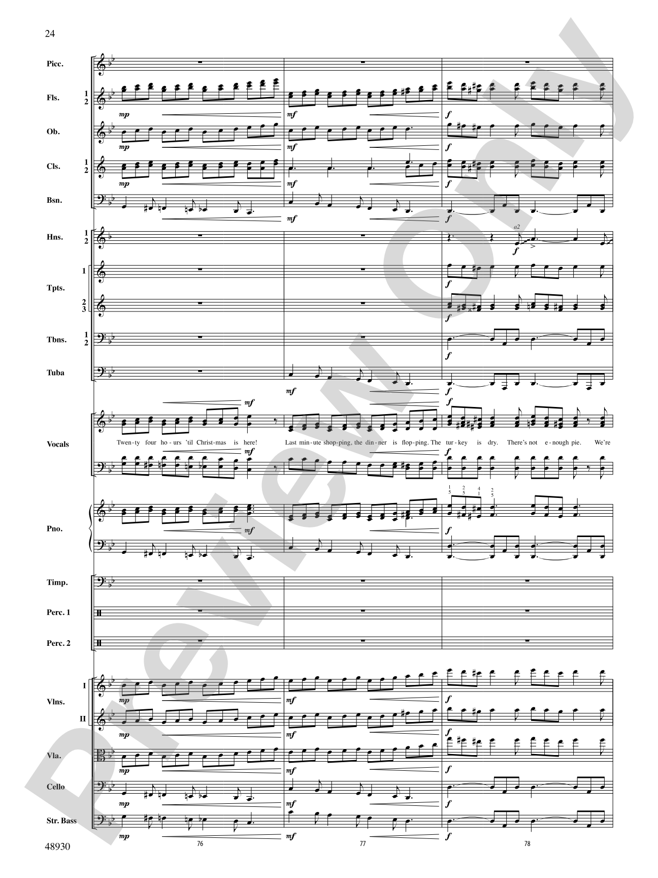 Countdown to Christmas: Score