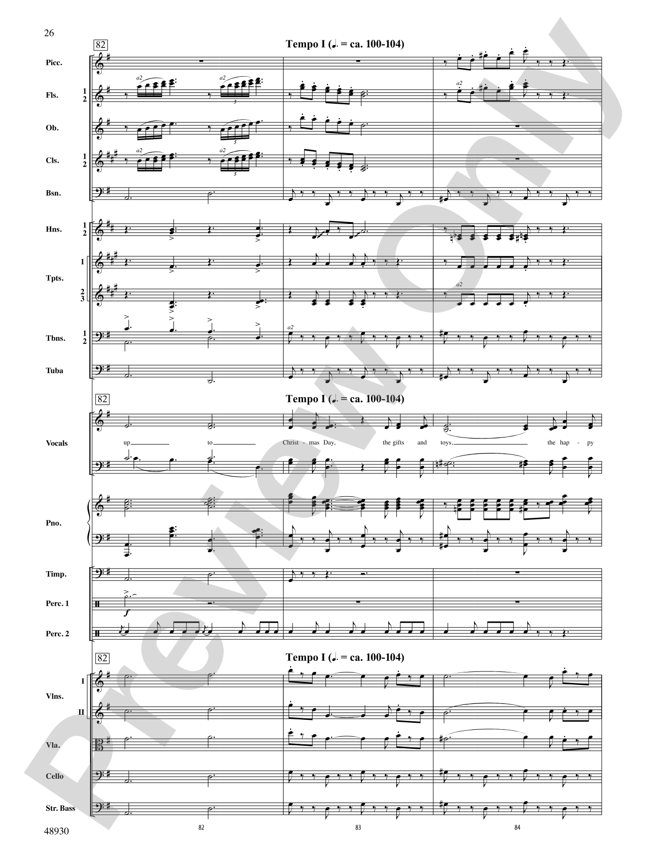 Countdown to Christmas: Score