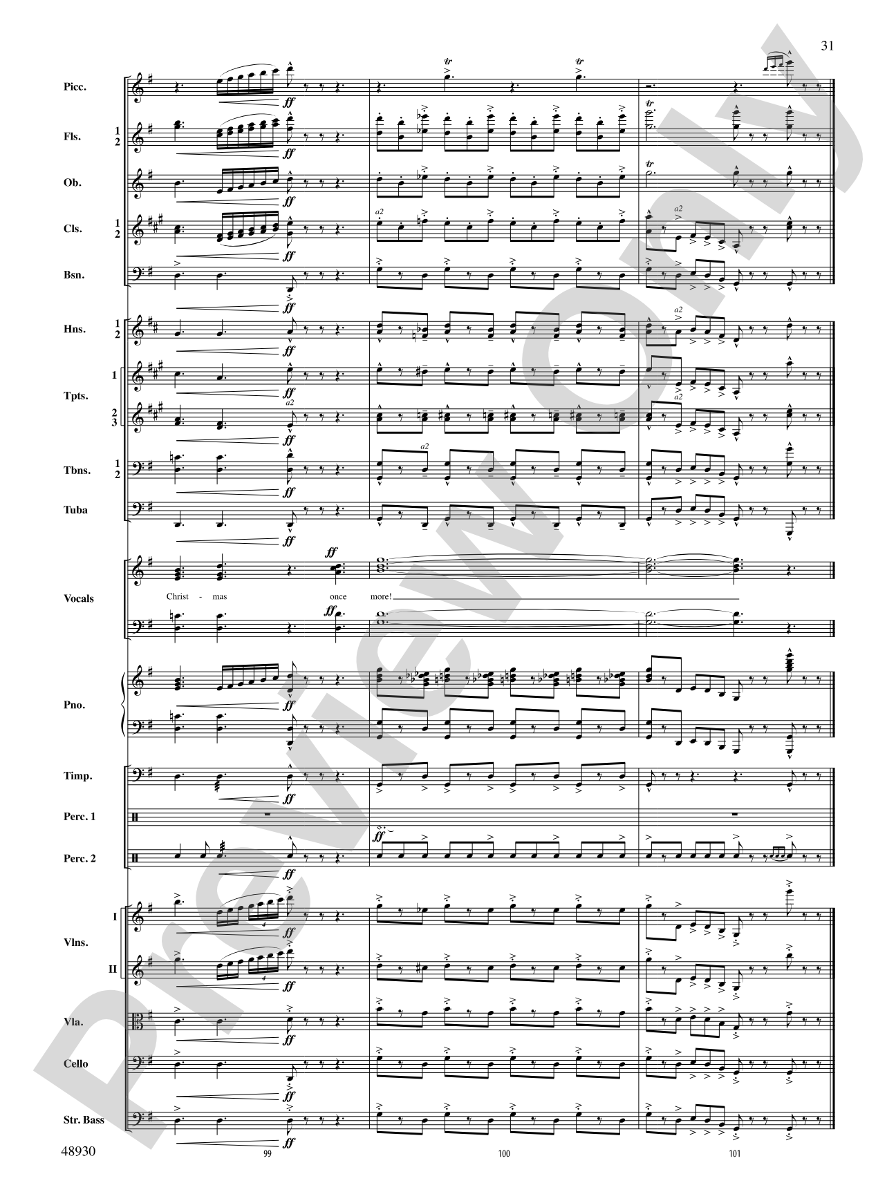 Countdown to Christmas: Score