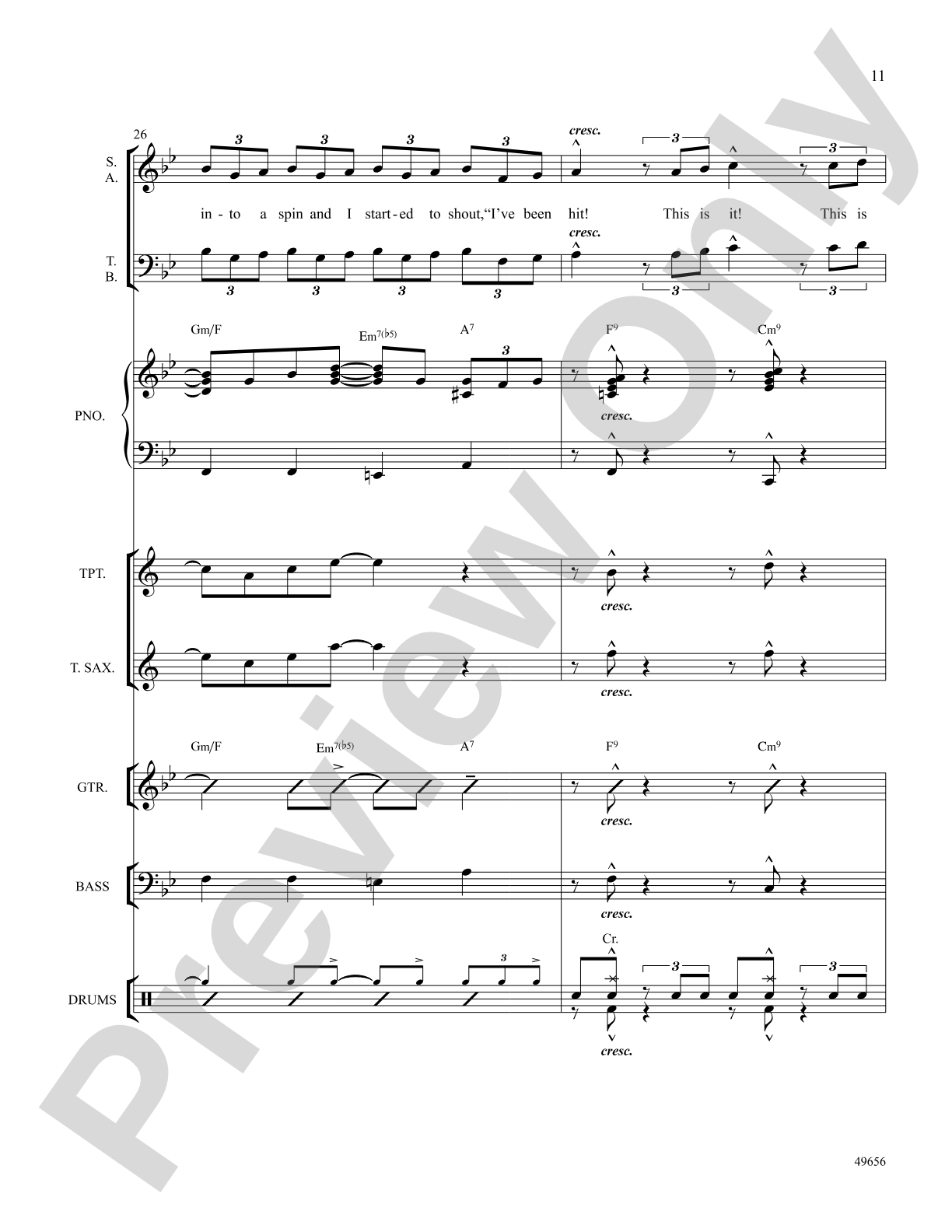 Orange Colored Sky: Choral SoundPax