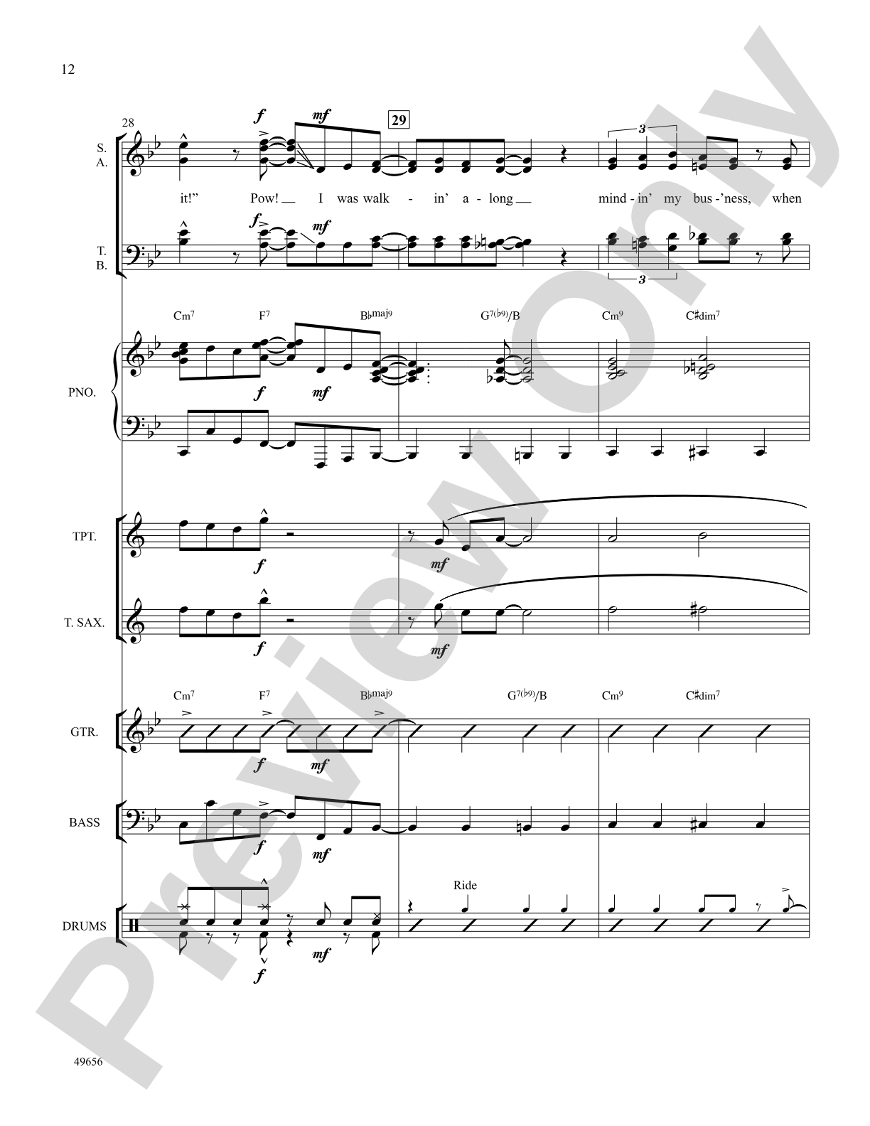 Orange Colored Sky: Choral SoundPax