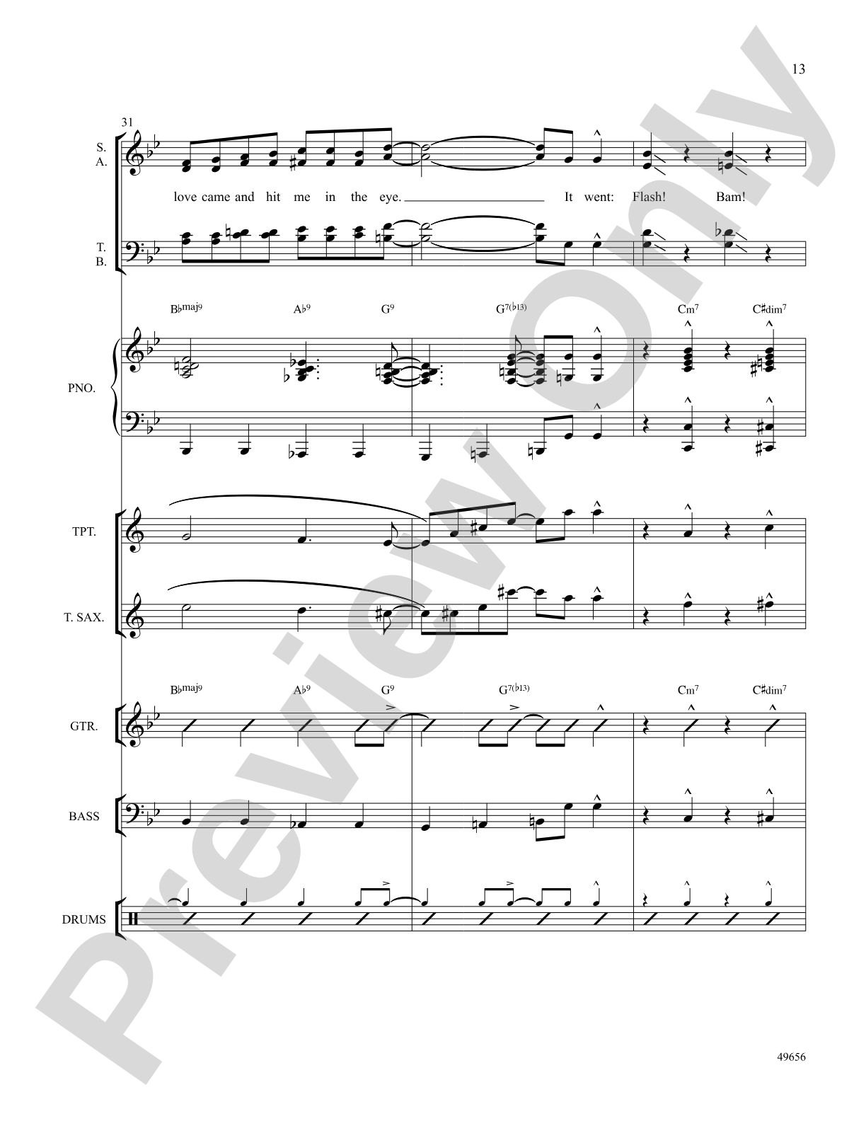 Orange Colored Sky: Choral SoundPax