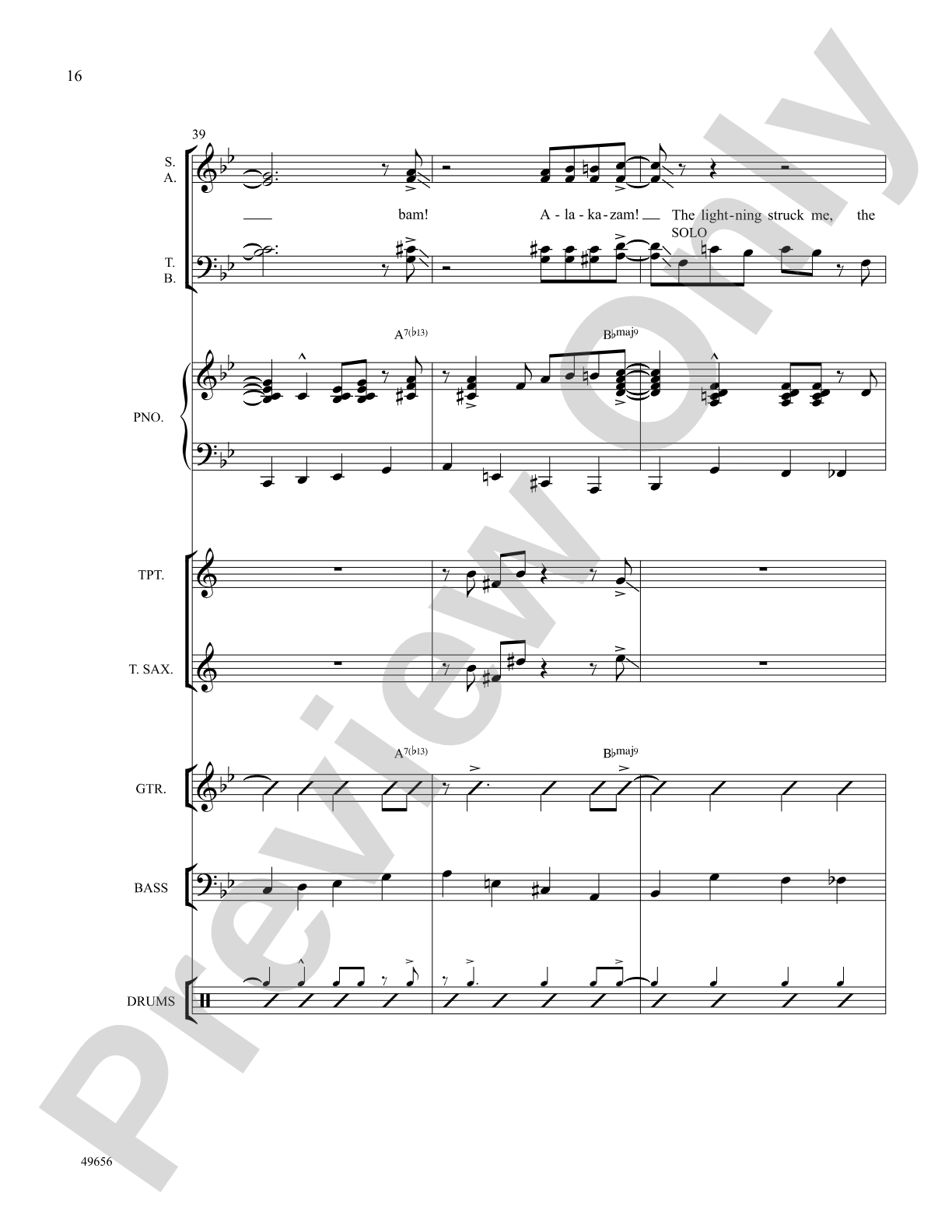 Orange Colored Sky: Choral SoundPax